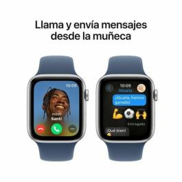 Apple Watch SE 3rd V2/ GPS/ 44mm/ Caja de Aluminio/ Correa Deportiva Azul Denim M/L