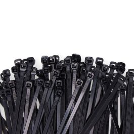 Edm Bridas Negras 3,6 x 150 mm Nylon Alta Calidad Bolsa 100 Unidades Resistentes Rayos UV