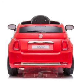 Coche fiat 500 rojo con control remoto y mp3 bateria 6v 4,5 ah -motor 30 W