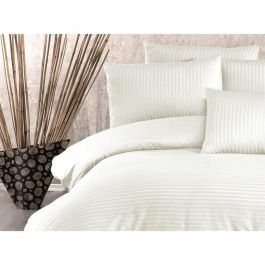 Juego de cama ASI8683743939237 - 1 funda nórdica 220x240 cm + 2 fundas almohada 60x60 cm - Poliéster/Algodón Crema