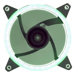 Unikach Ventilador para Caja de PC Gaming Candy 20 Ring 120mm con Iluminación LED Verde, hasta 1400 RPM y bajo ruido 16dB.