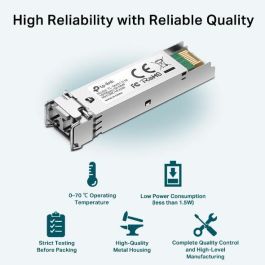 Omada SFP 1000BASE-SX LC MiniGBIC Mm Módulo Transceptor Multi-modo LC Hasta 550m
