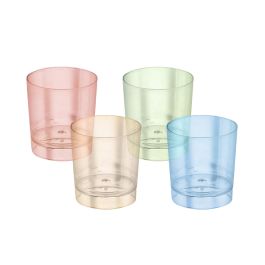 Algon Set-10 Vaso Chupito Color Ps 35ml 3.5x4.2cm (50 Unidades)