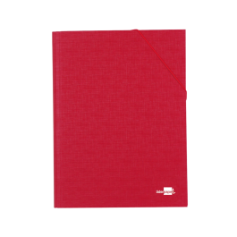 Liderpapel Carpeta Clasificadora Folio Prolongado Cartón Forrado 12 Departamentos Color Rojo