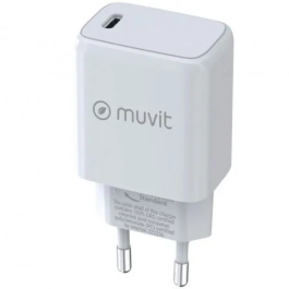Muvit For Change MCACC0012 Cargador de Pared USB Tipo-C 20W Blanco Precio: 10.78999955. SKU: S7805995