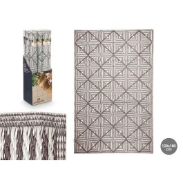 Alfombra Rombos Blanco Gris 120 X 180 Cm Giftdecor (12 Unidades) Alfombra Rombos Blanco Gris 120 X 180 Cm Giftdecor (12 Unidades)