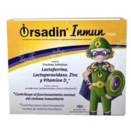 ORSADIN Inmun Complemento alimenticio con Lactoferrina, Zinc y Calcio Sabor Naranja 30 Sticks Precio: 21.5000005. SKU: B19B3KP8PD