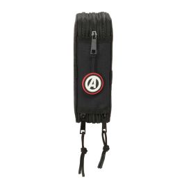 Estuche Escolar con Accesorios The Avengers Vendetta Negro 12,5 x 19,5 x 5,5 cm 37 Piezas