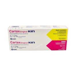 Kin Cariax Gingival Pasta Dentífrica Pack 2x125ml. Con Clorhexidina 0,12% y Flúor para Encías Delicadas, Placa y Caries. Precio: 9.5000004. SKU: S0596377