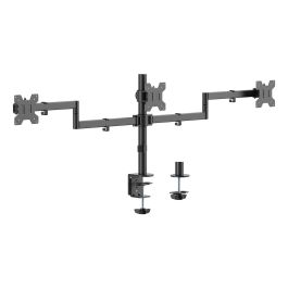 AISENS - SOPORTE DE MESA ECO GIRATORIO E INCLINABLE PARA 3 MONITORES 10KG (3 PIVOTES, 2 BRAZOS) DE 13-27, NEGRO Precio: 34.50000037. SKU: B1BHQAVLKN