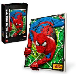 LEGO Art The Amazing Spider-Man 31209, Juego de Construcción de Arte con Mosaico, 2099 Piezas, para Adultos, 18+