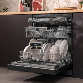 Cecotec Lavavajillas Bolero Aguazero 6200 Dark 14 cubiertos 6 programas D gris oscuro