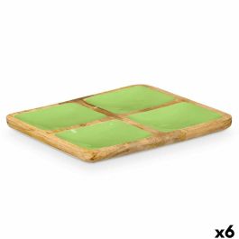 Bandeja con Compartimentos GiftDecor MALI-991 G Verde 31 x 3 x 3 cm (6 Unidades) Precio: 73.50000042. SKU: B13FVG5MKJ