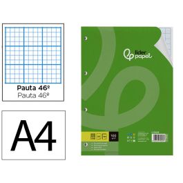 Recambio Liderpapel A4 100 Hojas 100 gr-M2 Rayado Nº 46 4 Taladros 24 unidades Precio: 54.79000032. SKU: B1D8FH7DCH