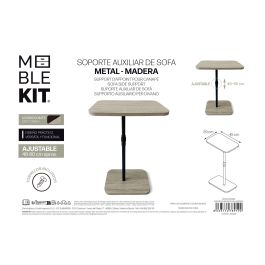 Inde Soporte Auxiliar de Sofá Ajustable Moblekit, Mesa Auxiliar 45x29x70 cm para Salón (4 Unidades)