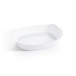 Fuente de Cocina Luminarc Smart Cuisine Rectangular Blanco Vidrio 38 x 27 cm (6 Unidades)