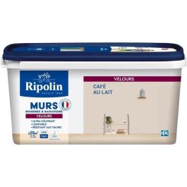 Ripolin RIP3174264684256 Pintura Decoración de Paredes, Carpintería y Radiadores, Efecto Terciopelo Café con Leche, 2.5 L Precio: 62.50000053. SKU: B16FCJQSP4