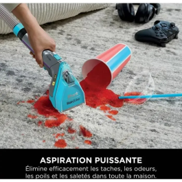 Shark Quitamanchas para mascotas PX250EUT StainStriker HairPro - Alfombras, tapetes, muebles, escaleras, coches - 450 W - 1,2 L - 1,26 m