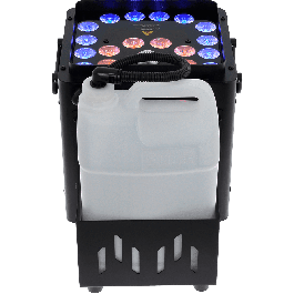 Algamlight Máquina de Humo Vertical con LED 1500W para Escenarios y Eventos, Chorro de 7m, Mando a Distancia Inalámbrico y DMX