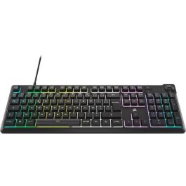 Teclado gaming de membrana con cable - CORSAIR - K55 CORE RGB - Retroiluminación RGB de 10 zonas - Gris - Silencioso y responsivo