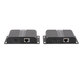 Digitus Extensor HDMI 4K PoE por CAT/IP (Set) para 120m. Transmisor y receptor de señales AV. Negro