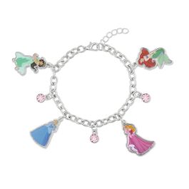 Disney Pulsera charm Princesas Disney de plata con Ariel, Blancanieves, Aurora y Jasmine Precio: 12.68999963. SKU: B1CKWNXBLW