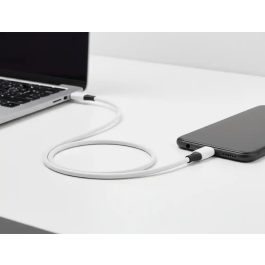 Q-connect Cable USB-C a USB-C PVC Longitud 2m Blanco