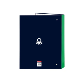 Carpeta de anillas Benetton Together Azul marino A4 26.5 x 33 x 4 cm