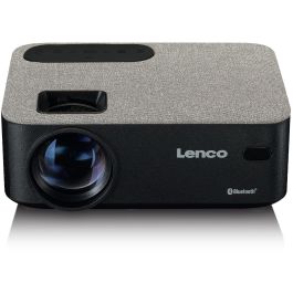 Lenco LPJ-700BKGY Proyector LED Full HD 1080p Cine en Casa 4000 lúmenes, pantalla 30-100 pulgadas