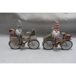 DKD Home Decor Decoración Navidad Tradicional Gris Rojo MDF Bicicleta 1 x 21 x 21 cm (6 Unidades) Precio: 21.99668438. SKU: B18YVMYAAP