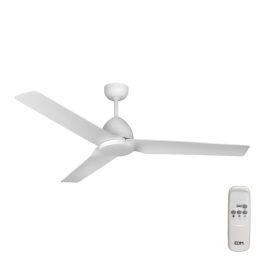 Ventilador de techo modelo java. color blanco. potencia: 60 W aspas: ø130cm con mando a distancia edm