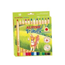 Alpino Lápices de Colores Trimax 177 mm, Estuche con Sacapuntas, Surtidos, 12 Unidades Precio: 8.49999953. SKU: B1ETW68R8X