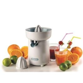 Ariete 417/01 Exprimidor Breakfast Blanco 40W con Boquilla Antigoteo, Ideal para Naranjas, Pomelos y Limones