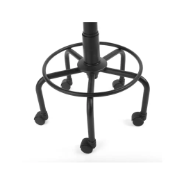 Rocada Taburete con Respaldo Regulable Ignífugo Negro Tela 725mm