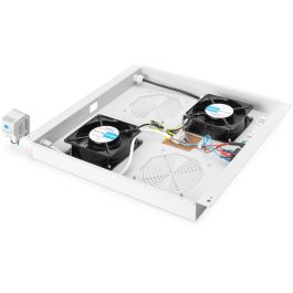 Digitus Unidad de ventilación de techo para armarios de red, 2 ventiladores, gris