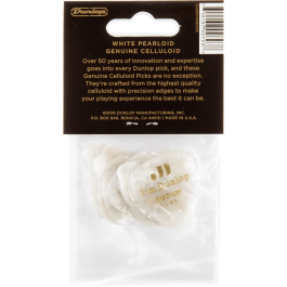 Dunlop Pack 12 Púas Genuine Celluloid Blanco Medium
