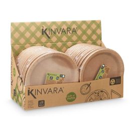 Kinvara Set de 18 Platos Kraft de Papel 23 cm (48 Unidades) Kinvara Set de 18 Platos Kraft de Papel 23 cm (48 Unidades)