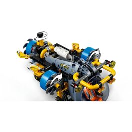 LEGO 42201 Submarino de Aguas Profundas Technic Set de Construcción con 3 Hélices y Brazo Extensible - Edad +9 Años