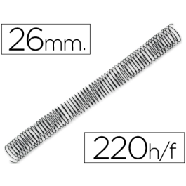 Q-connect Espiral Metálico Encuadernación 5:1 26mm 1.2mm Caja 50 Unidades Negro Precio: 14.7899994. SKU: B1D24QNV8T