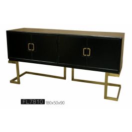 DKD Home Decor Buffet Oriental Blanco, Mueble Aparador con Almacenaje en Madera de Álamo y Metal. Medidas: 178 cm Ancho x 50 cm Fondo x 90 cm Alto Precio: 594.98725. SKU: B16547R9HR
