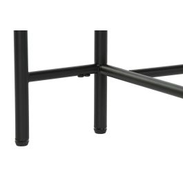 DKD Home Decor Mesa Centro Moderna Negro Marrón Marfil Metal MDF Mármol 90 x 118 x 61 cm Desmontable