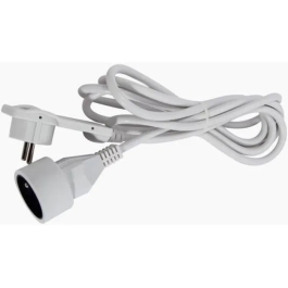 Chacon Cable de Extensión de 3 m con Conector Plano Blanco HO5VVF 3x1.5 mm² Precio: 23.50000048. SKU: B13T77Z4K4