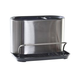 DKD Home Decor Organizador de Almacenamiento ABS Bicolor Plateado y Negro, Largo 12,3 cm, Alto 12 cm, Ancho 18 cm, Peso 1 kg Precio: 5.50000055. SKU: S3037380