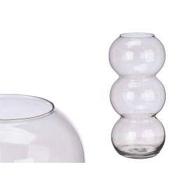 Jarrón de Cristal Triple Esfera 38 cm Gris - Giftdecor (4 Unidades) Precio: 31.50000018. SKU: B1ARW65SHS
