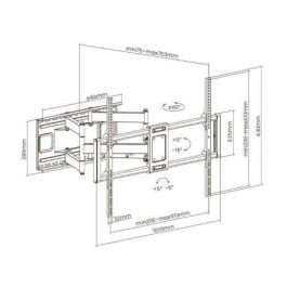 AISENS - SOPORTE PRO GIRATORIO, INCLINABLE Y NIVELABLE PARA MONITOR/TV 120KG DE 60-120, NEGRO AISENS - SOPORTE PRO GIRATORIO, INCLINABLE Y NIVELABLE PARA MONITOR/TV 120KG DE 60-120, NEGRO