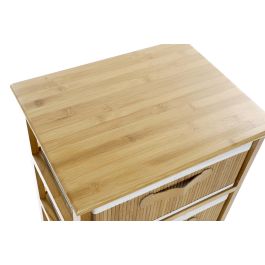 DKD Home Decor Cajonera Bambú Natural 4 Cajones 32 x 81 x 42 cm