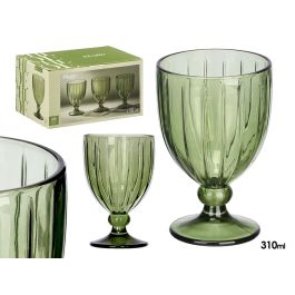Vivalto Copa Vino Rayas 310 ml Verde 8.5x13.3x8.5 cm (Set de 24) Precio: 33.68999975. SKU: B1JYAJTYAA