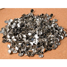 Liderpapel Chinchetas Niqueladas Caja de 50 Unidades Metal 10mm