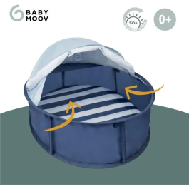 Babymoov Babyni Mariniere Zona de Juegos Anti-UV SPF 50+ 2 en 1 Cama Supletoria Interior Exterior