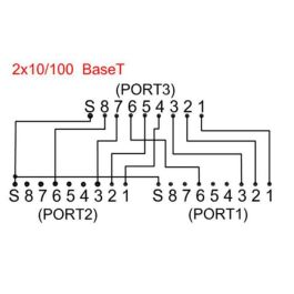 MicroConnect MPK418 Divisor de Cable de Red CAT5e (Adaptador Y) para Conectar 2 Dispositivos Ethernet RJ45
